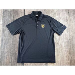 Nike Golf Dri Fit Black Colorado Tigers Polo Shirt Men's Large Dri-Fit Golfing